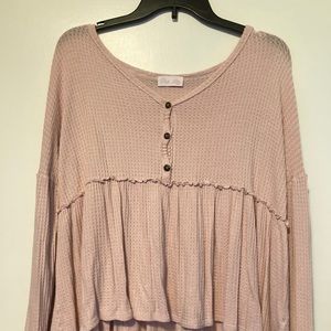 Oversized pink Lilly shirt